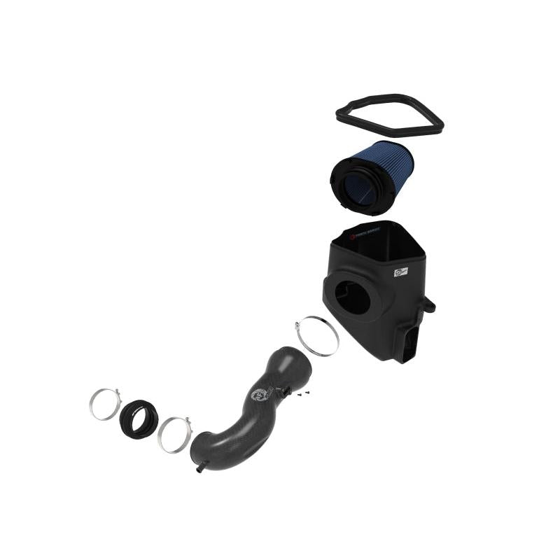 aFe 19-20 GM Trucks 5.3L/6.2L Track Series Carbon Fiber Cold Air Intake System With Pro 5R Filters-SR1 Performance