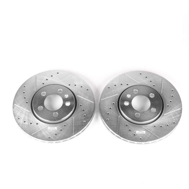 Power Stop 99-10 Volkswagen Beetle Front Evolution Drilled & Slotted Rotors - Pair-SR1 Performance
