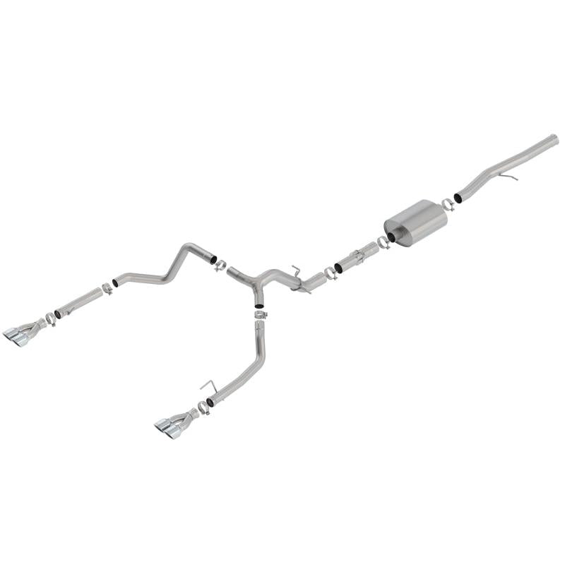 Borla 19 Chevrolet Silverado/GMC Sierra 1500 6.2L SS ATAK Catback Exhaust - Square Chrome Tips