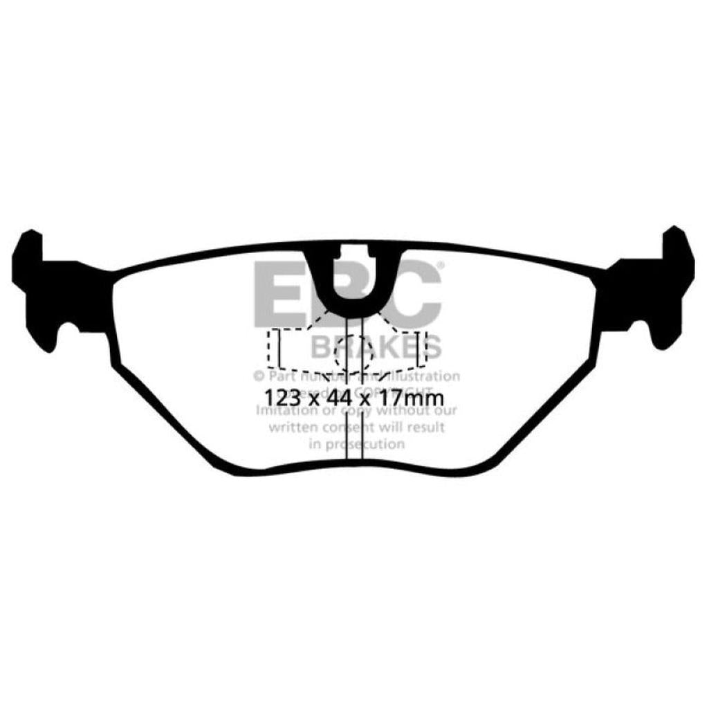 EBC Bluestuff NDX Rear Brake Pads for 1996-2002 BMW Z3 and 1997-2001 BMW 318ti