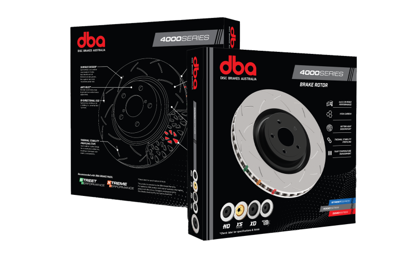 DBA 4000 Series T3 Slotted Front Rotor for 2015-2016 Ford Mustang | Part Number DBA42164S
