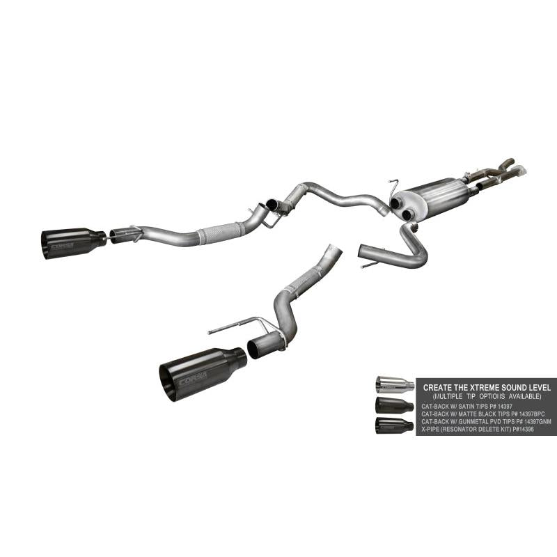 Corsa 2017-2020 Ford F-150 Raptor 3.5L V6 Super Cab / Super Crew Cab 3.0in Muffler Upgrade Kit