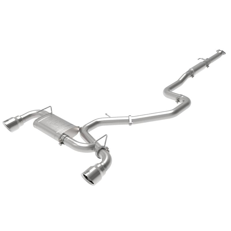 aFe Takeda Exhaust Cat-Back 19-20 Hyundai Veloster N 304SS Polished Dual Tips Exhaust-SR1 Performance
