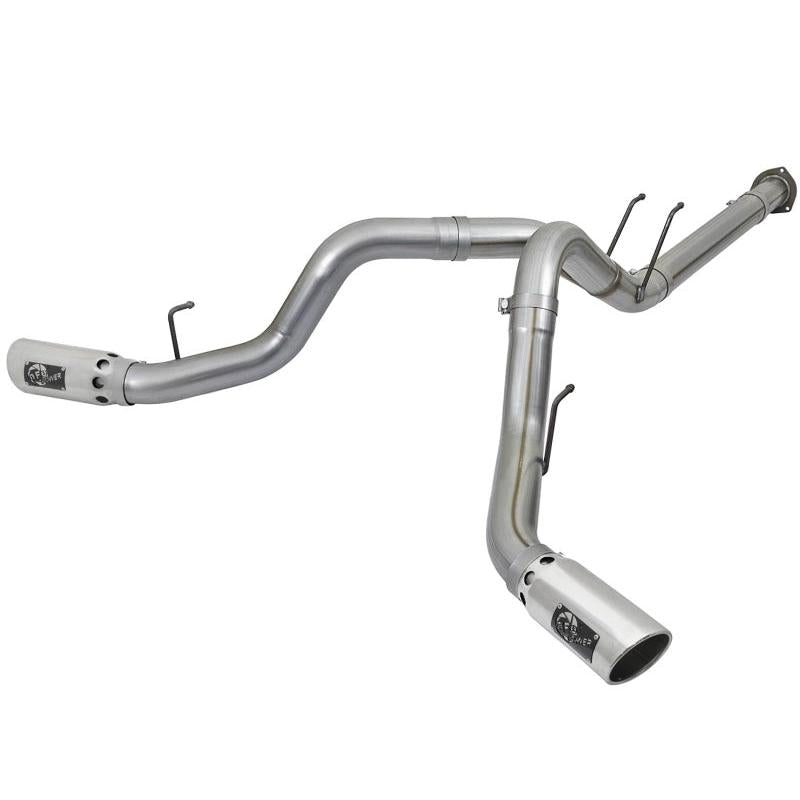 aFe POWER 4in DPF-Back SS Exhaust System 2017 Ford Diesel Trucks V8-6.7L (td)