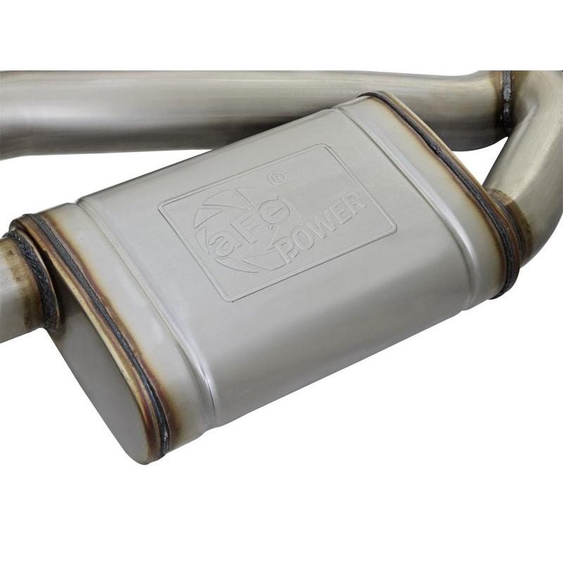 aFe MACHForce XP 3in 304 SS Axle-Back Dual Exhaust (NPP) w/ Polished Tips 16-17 Camaro SS V8-6.2L