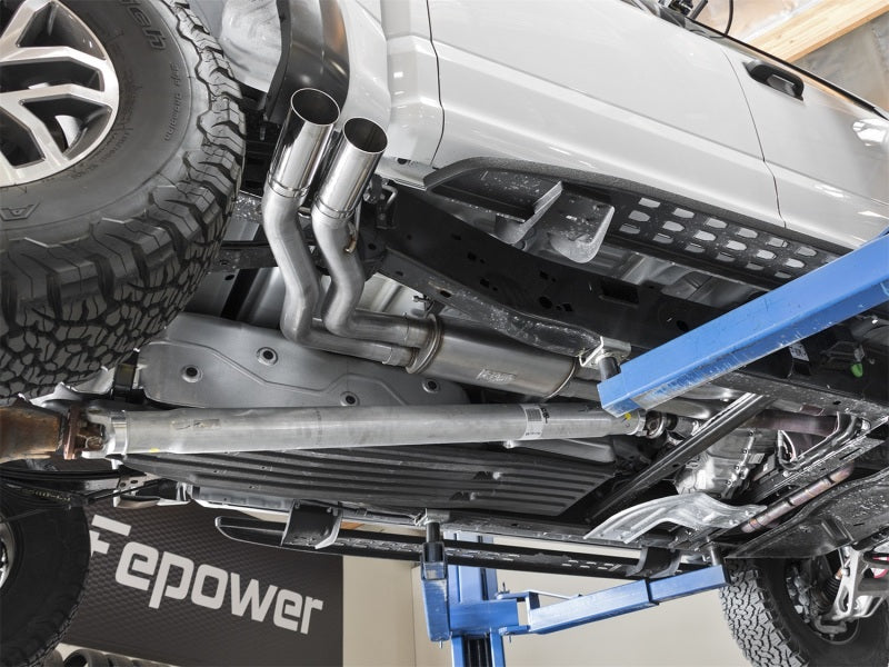aFe POWER Rebel Series 3in 409 SS Cat Back Exhaust w/ Polished Tips 17 Ford F-150 Raptor V6-3.5L-SR1 Performance