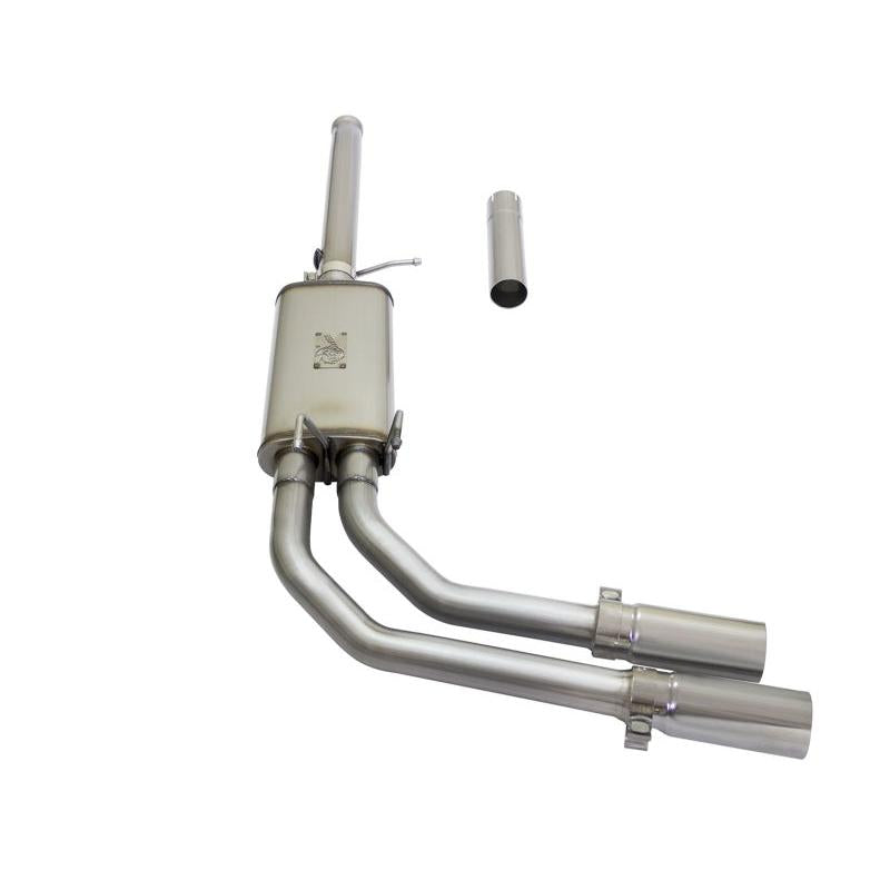aFe Rebel Series CB 3in Middle Side Exit SS Exht w/Polish Tips 09-16 Chevy Silverado/GMC Sierra 1500-SR1 Performance