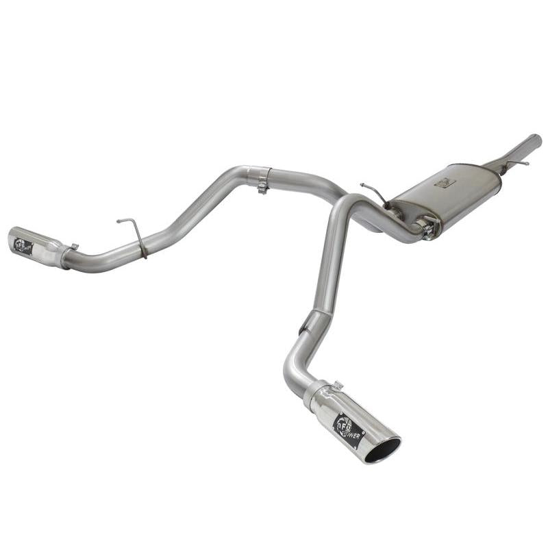 aFe MACH Force-Xp 3in CB SS Dual Exhaust w/Polished Tips 09-16 GM Silverado/Sierra 4.3L/4.8L/5.3L-SR1 Performance