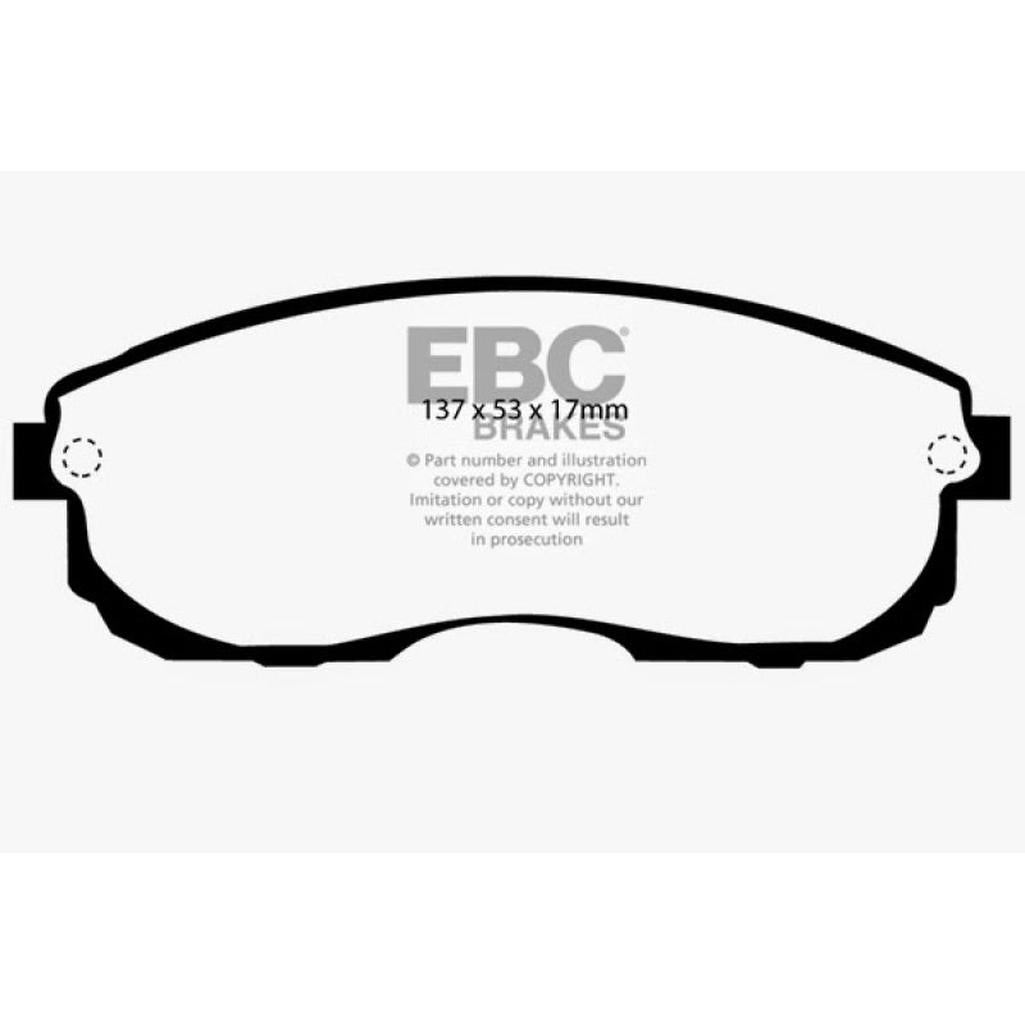 EBC Yellowstuff Front Brake Pads for Infiniti G20 and Nissan Sentra – High-Performance Street and Track Use
