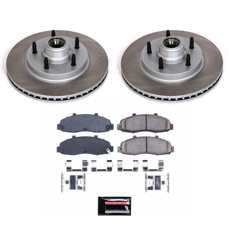 Power Stop 97-00 Ford F-150 Front Semi-Coated Rotor Kit-SR1 Performance
