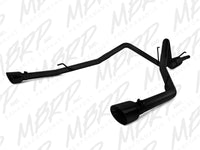 MBRP 09-14 Dodge Ram 1500 5.7L Cat-Back Dual Split Rear (Through Stock Bumper) AL - Black