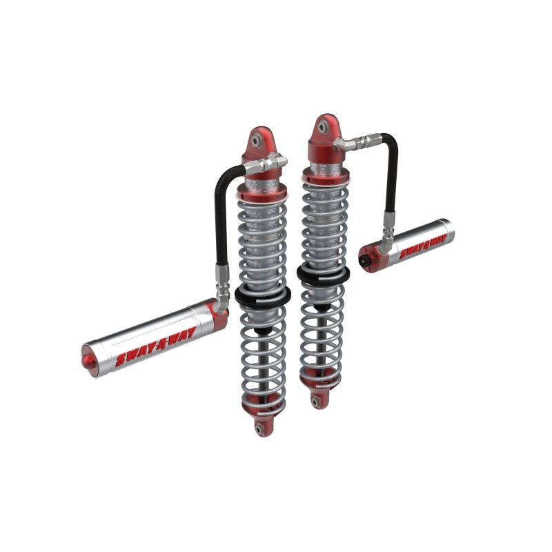 aFe 17-19 Polaris RZR 925/1000cc Sway-A-Way 2.5 Front Coilover Kit w/ Remote Reservoirs and Comp Adj