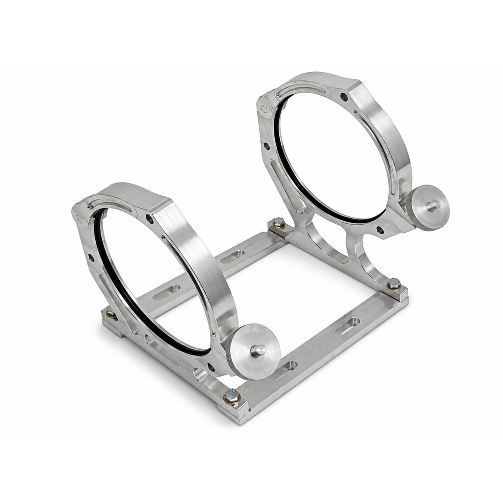 Anodized finish protects against corrosion and provides a polished, professional look