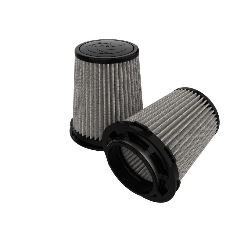 aFe MagnumFLOW Pro Dry S Air Filter 4in F x 6in B MT2 x 4-3/4 T x 7in H (Inverted)-SR1 Performance