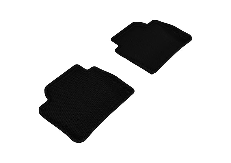 3D MAXpider 2012-2020 BMW 3 Series/4 Series Gran Coupe F30/F36 Kagu 2nd Row Floormats - Black-SR1 Performance