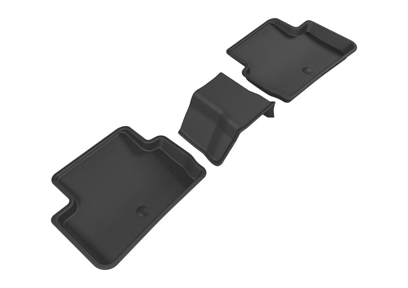 3D MAXpider 2017-2019 Infiniti QX30 Kagu 2nd Row Floormats - Black-SR1 Performance
