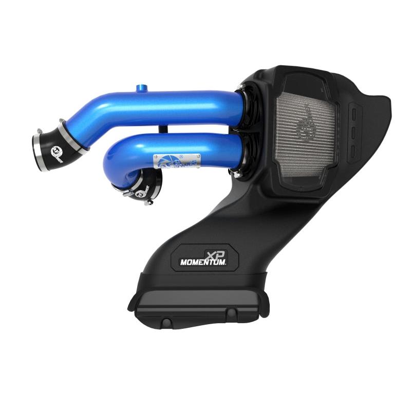 aFe 21-22 Ford F-150 Raptor V6-3.5L(tt) Momentum XP Cold Air Intake System Blue w/ Pro Dry S Filter-SR1 Performance