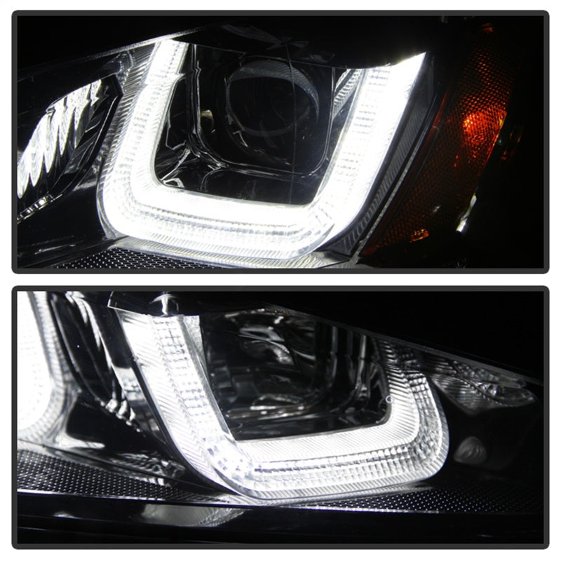 Spyder Volkswagen Golf VII 14-16 Projector Headlights DRL LED Blk Stripe Blk PRO-YD-VG15-BLK-DRL-BK-SR1 Performance