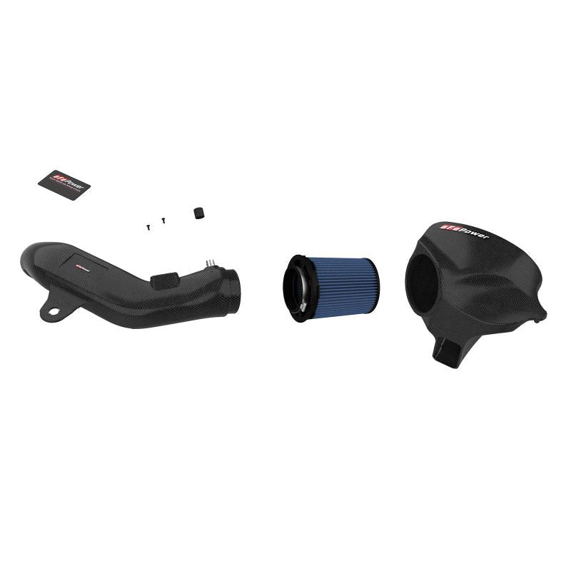 aFe Black Series Carbon Fiber CAIS w/Pro 5R Filter 16-18 BMW M2 (F87) L6-3.0L-SR1 Performance