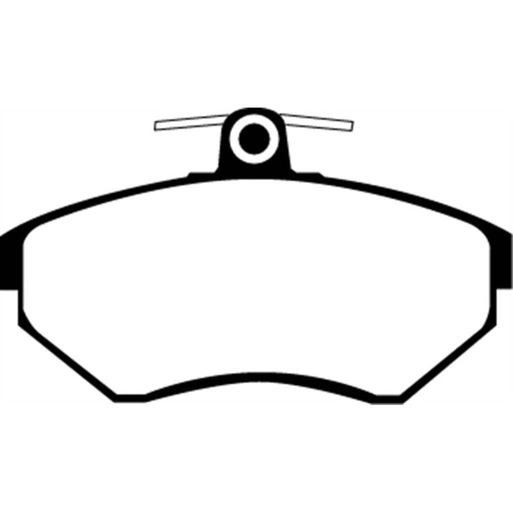EBC Yellowstuff Front Brake Pads for Volkswagen Cabriolet 2.0 – High-Performance Street and Track Use