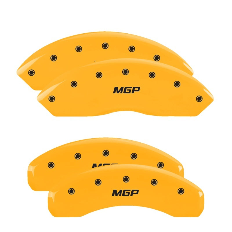 MGP 4 Caliper Covers for Lincoln MKX * Yellow Finish with Engraved MGP Logo, Front & Rear