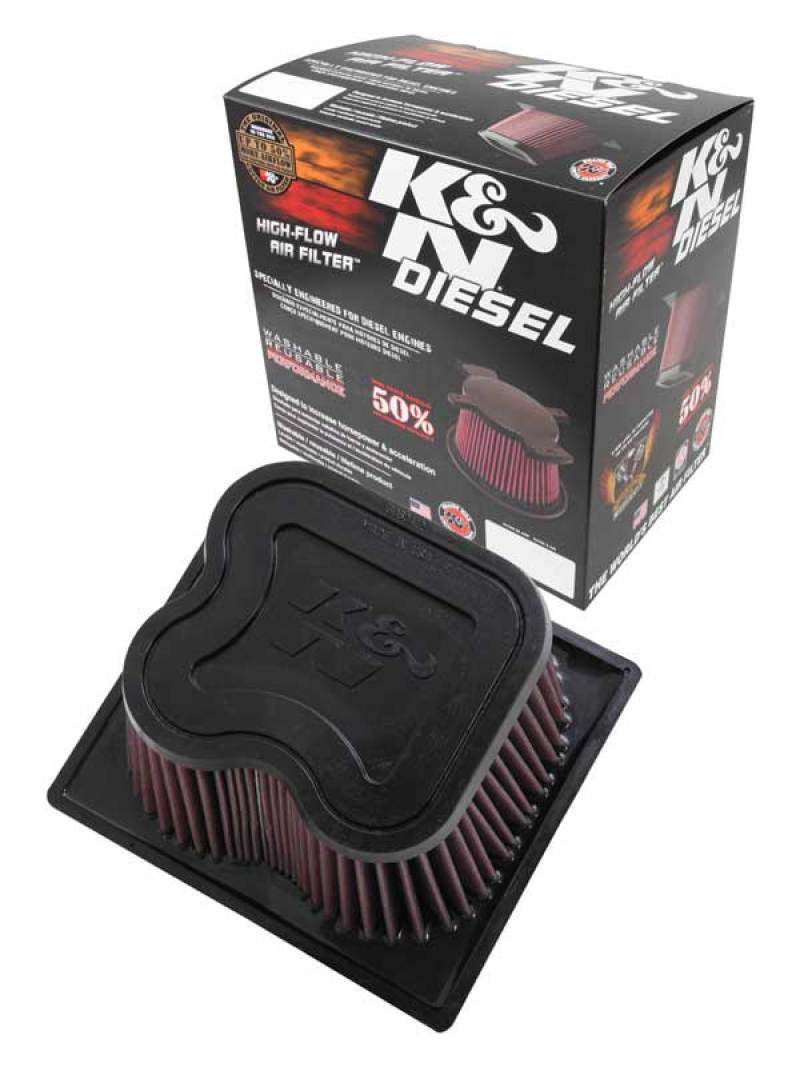 K&N 10-11 Dodge Ram 2500/3500/4500/5500 6.7L L6 Diesel Replacement Air Filter-SR1 Performance