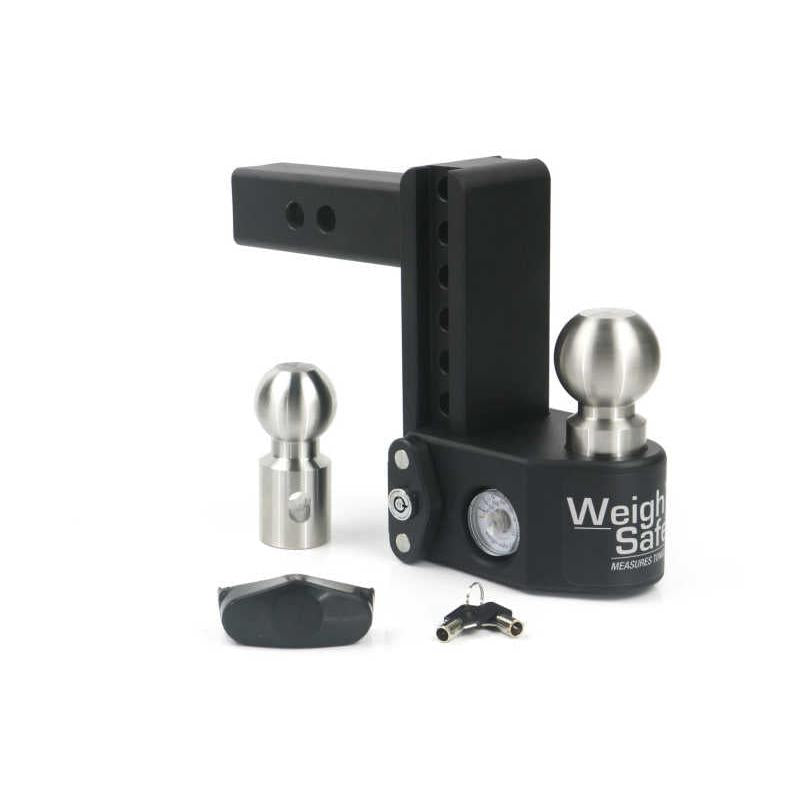 Weigh Safe 6-inch Drop Hitch with Built-in Scale and 2-inch Shank * Steel, 10K/15K GTWR
