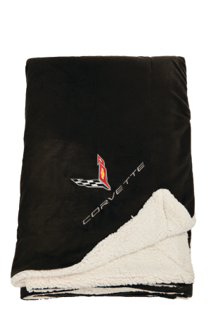 C8 Corvette Blanket - Lamb's Wool Throw