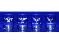 Corvette Glassware Engraved Generations C5-C8 : 13.5 oz-SR1 Performance