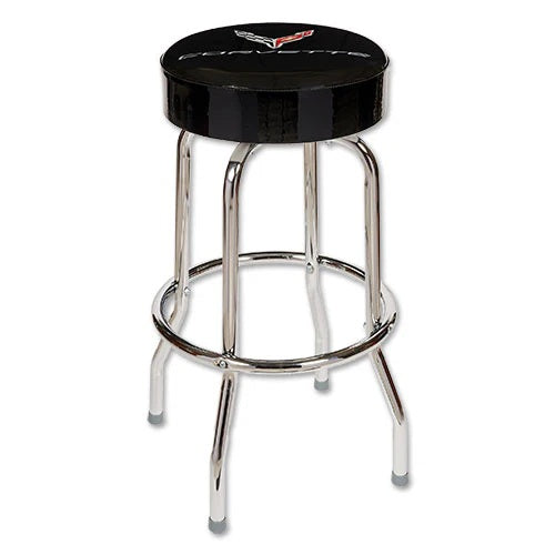 C8 Corvette Next Generation Counter Stool - Black