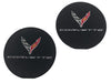 C8 Corvette Cup Holder Coaster Inserts - Set of 2