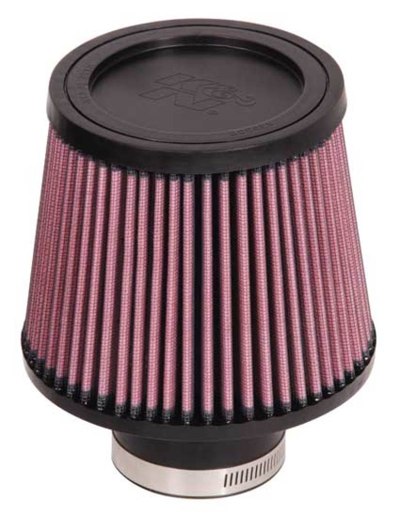 K&N Universal Rubber Filter-Round Tapered 2.5in Flange ID x 6in Base OD x 5in Top OD x 5in Height-SR1 Performance