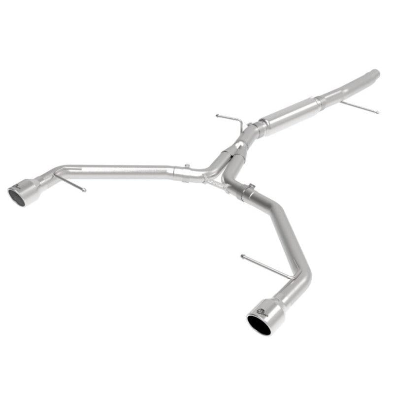aFe MACHForce XP 3in-2.5in SS Exhaust Axle-Back 17-19 Audi A4 (B9) L4-2.0L (t) - Polished-SR1 Performance
