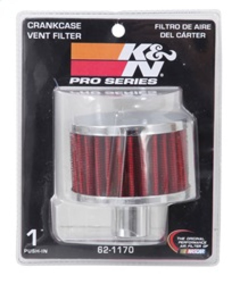 K&N Filter 1in Vent 3in Diameter 2in Height-SR1 Performance