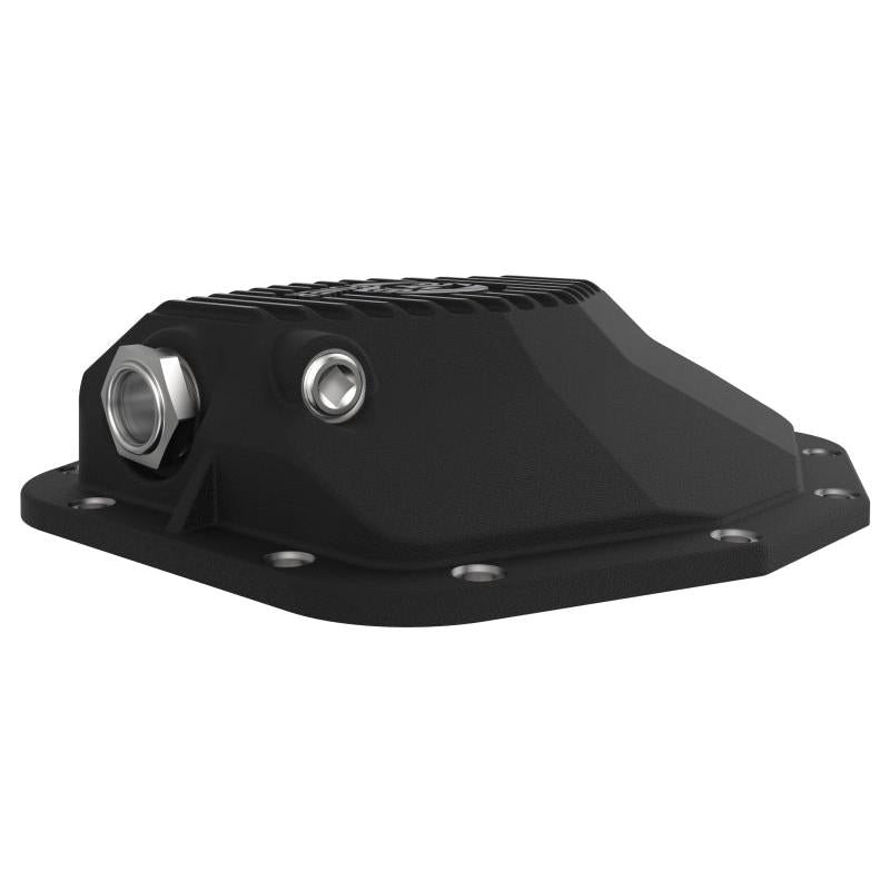 aFe POWER 21-22 Ram1500 TRX Hemi V8 6.2L PRO Series Rear Diff Cover Black w/Machined Fins & Gear Oil