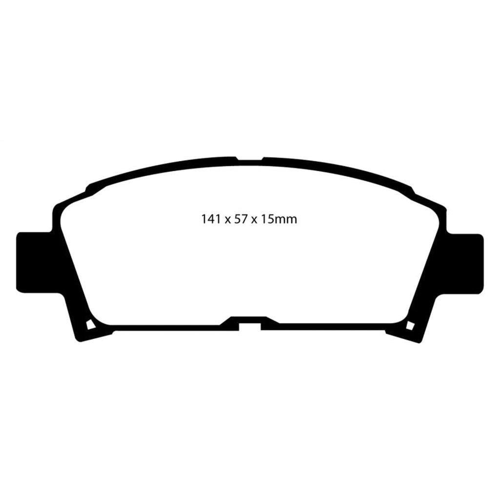 EBC Yellowstuff Front Brake Pads for Toyota MR2 1993-1995 - High Performance Street and Track Use