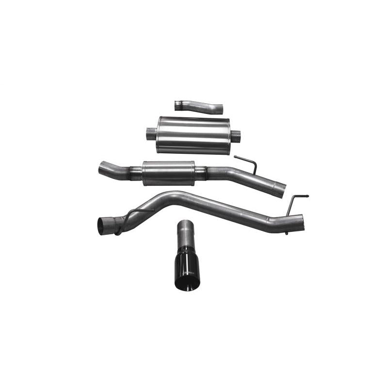Corsa 2020-2024 Jeep Gladiator JT 3.0in Cat-Back Single Touring Side Exit w/ 4.0in Black Tip-SR1 Performance