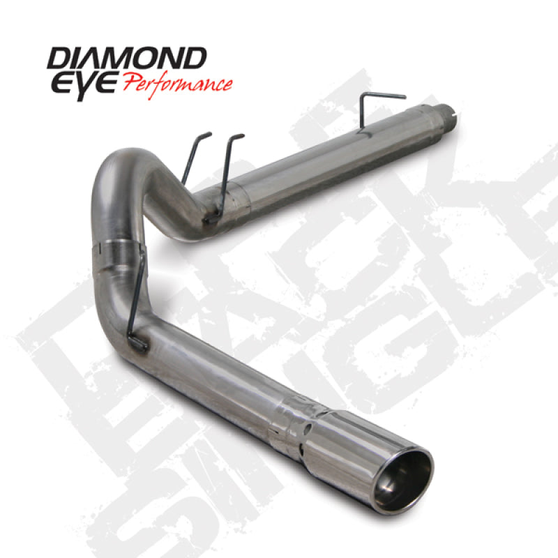 Diamond Eye KIT 5in DPF-BACK SGL SS 08-09 6 4L F250-F350 PCKGD BX46X14X14OD EL-PL-SR1 Performance