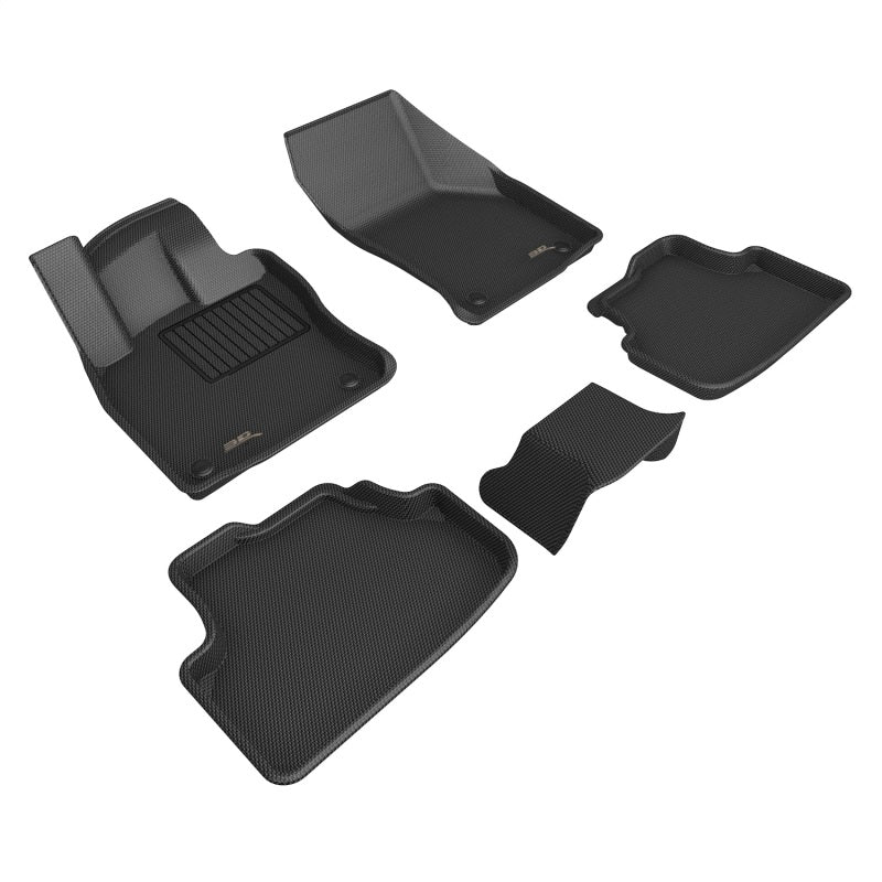 3D Maxpider 21-23 Volkswagen Golf Gti/Golf R Kagu Floor Mat- Black R1 R2-SR1 Performance