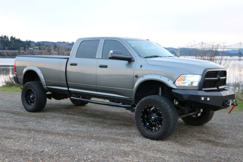 DV8 Offroad Front Bumper for 2010-2014 Dodge Ram 2500/3500 with Winch Compatibility and LED Lights