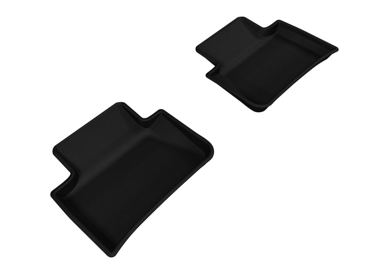 3D MAXpider 2014-2019 Porsche Macan Kagu 2nd Row Floormats - Black-SR1 Performance