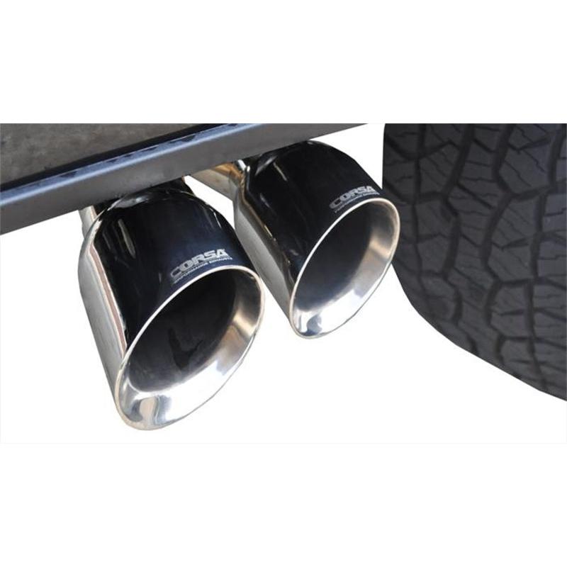 Corsa 15-20 Ford F-150 5.0L V8 (Super Crew Cab) Polished Sport Single Side Dual 4in Tips CB Exhaust