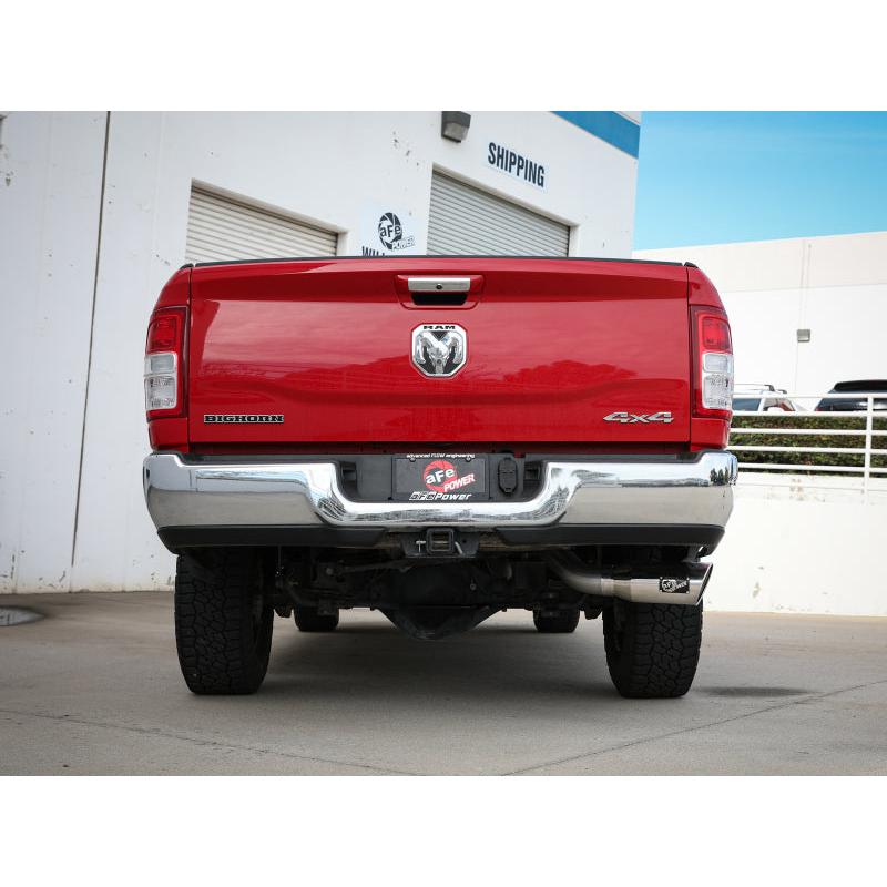 aFe MACHForce XP 4in Exhausts Cat-Back SS w/ Polished Tips 14-17 Dodge Ram 2500 V8-6.4L Hemi