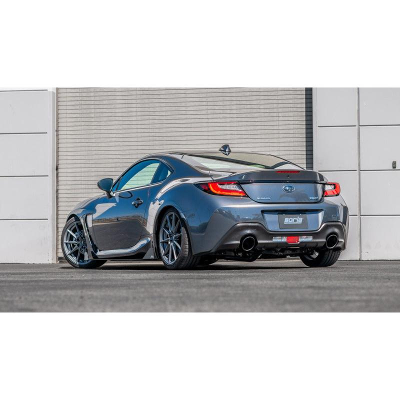 Borla 22-23 Subaru BRZ/Toyota GR86 2.4L RWD AT/MT S-Type Catback Exhaust - Black Chrome Tips