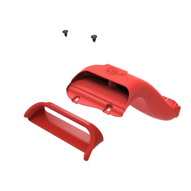 aFe Rapid Induction Dynamic Air Scoop 2021+ Ford F-150V6/V8 - Red-SR1 Performance