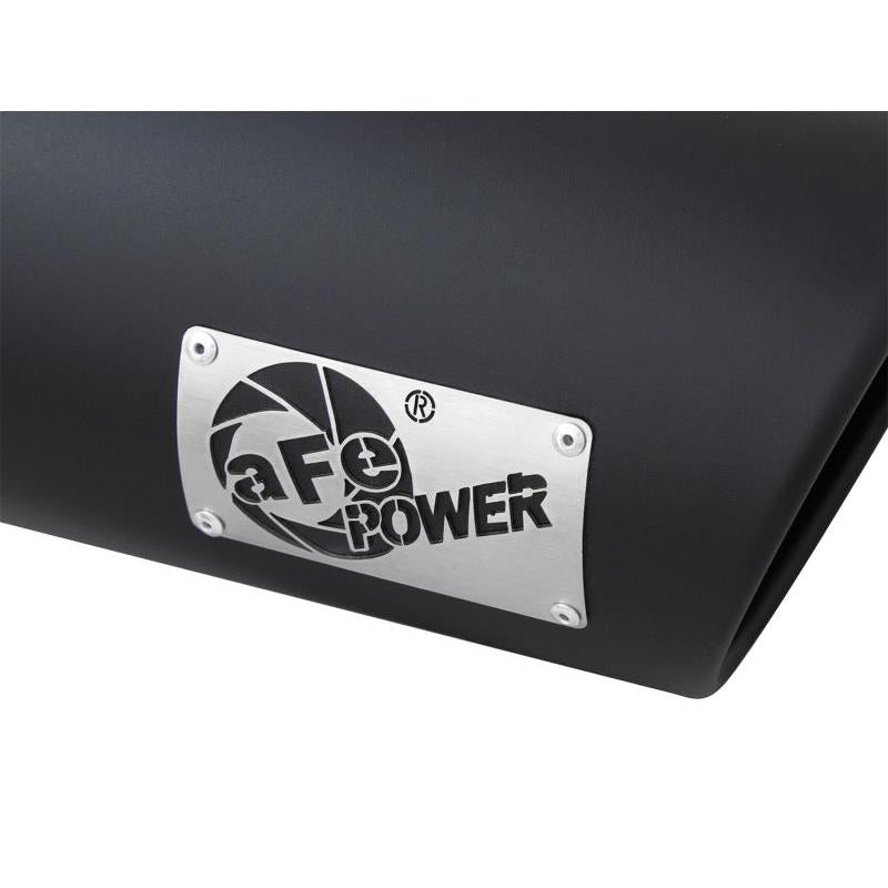 aFe Diesel Exhaust Tip Bolt On Black 4in Inlex x 6in Outlet x 15in-SR1 Performance