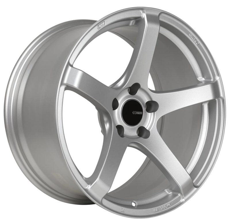 Enkei Kojin 18x9.5 15mm Offset 5x114.3 Bolt Pattern 72.6mm Bore Dia Matte Silver Wheel-SR1 Performance