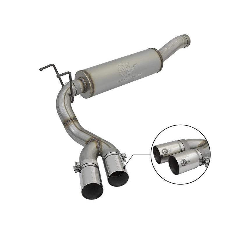 aFe POWER Rebel Series 3.5in 409 SS Cat Back Exhaust w/Pol Tips 14-17 RAM 2500/3500 V8-6.4L Hemi-SR1 Performance