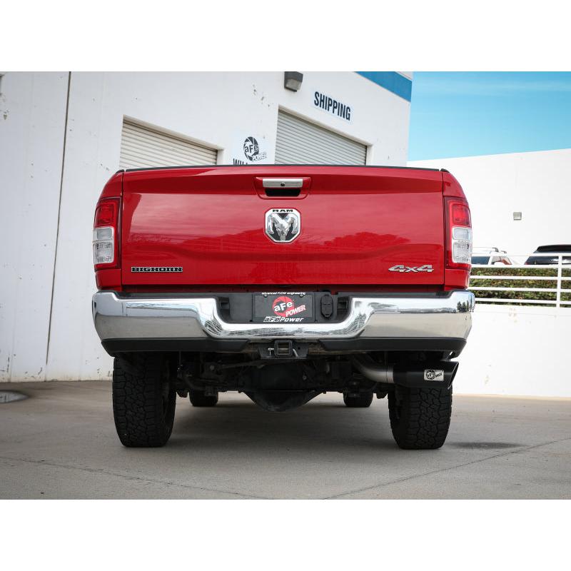 aFe MACHForce XP 4in Exhausts Cat-Back SS Side Exit 14-17 Dodge Ram 2500 V8-6.4L Hemi w/ Black Tips