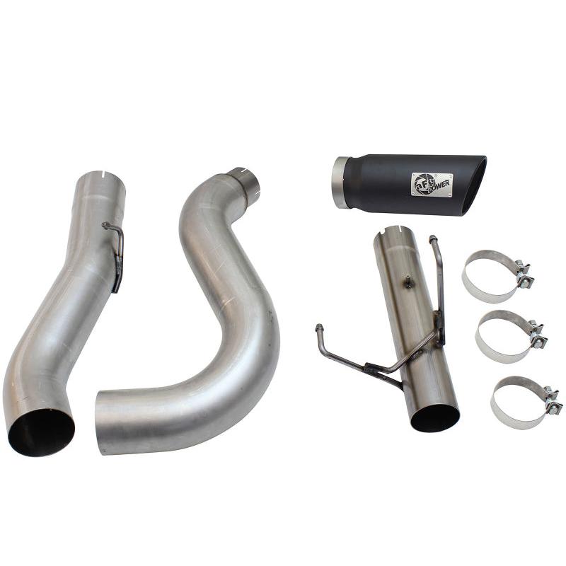 aFe MACHForce XP Exhaust Large Bore 5in DPF-Back SS 13-15 Dodge Trucks L6-6.7L (td) *Black Tip-SR1 Performance